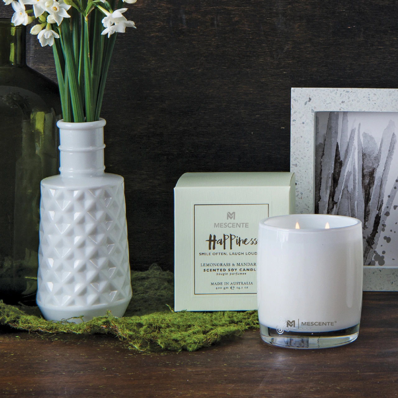 M&Scent বড় কাচের বোতল ঘরের জিনিসপত্র অ্যারোমা রিড ডিফিউজার গিফট সেটের সাথে বেতের লাঠি