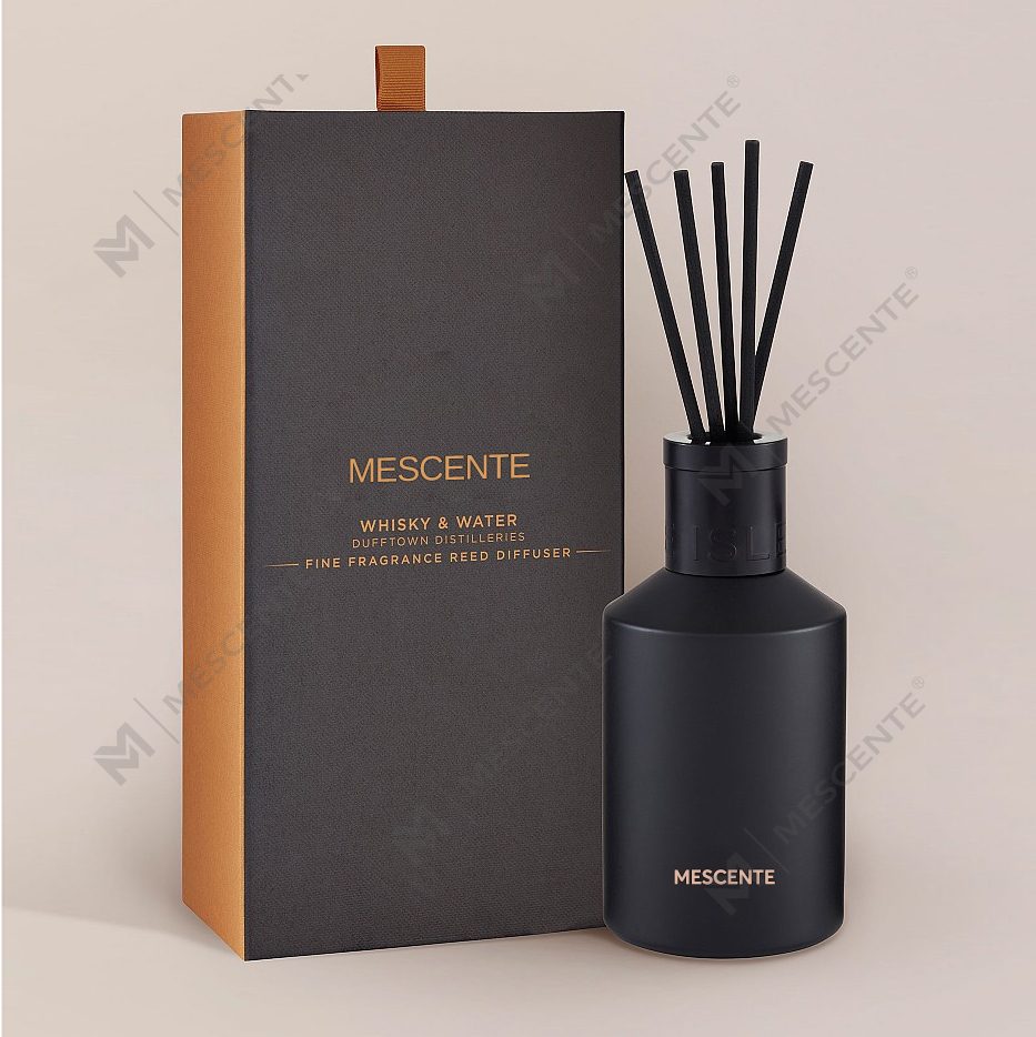 ডেকোরেশন Oem প্রিন্টেড বক্স 20ml স্কয়ার সিরামিক Vranjes কাঠের ক্যাপ হাউস পারফিউম সুবাস রিড ডিফিউজার তেল