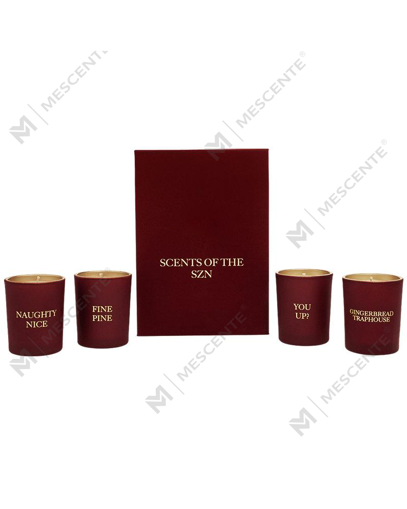 M&Scent বিলাসবহুল প্রাইভেট লেবেল হোম ডেকোর সুগন্ধযুক্ত মোমবাতি উপহার সেট 4