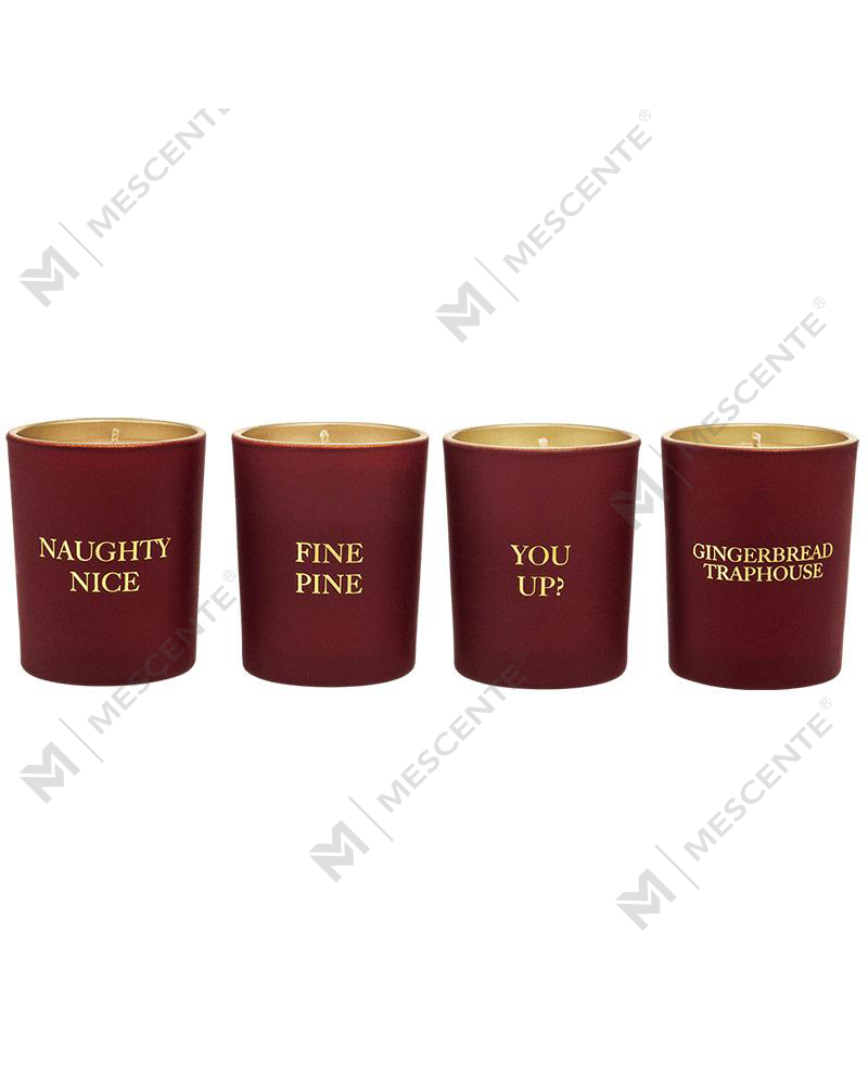 M&Scent বিলাসবহুল প্রাইভেট লেবেল হোম ডেকোর সুগন্ধযুক্ত মোমবাতি উপহার সেট 4