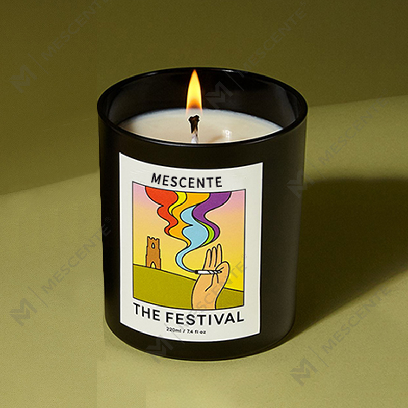 M&Scent পাইকারি বিলাসবহুল কাস্টম প্রাইভেট লেবেল হস্তনির্মিত ক্রিস্টাল ক্রিস্টাল সুগন্ধি সয়া মোম মোমবাতি