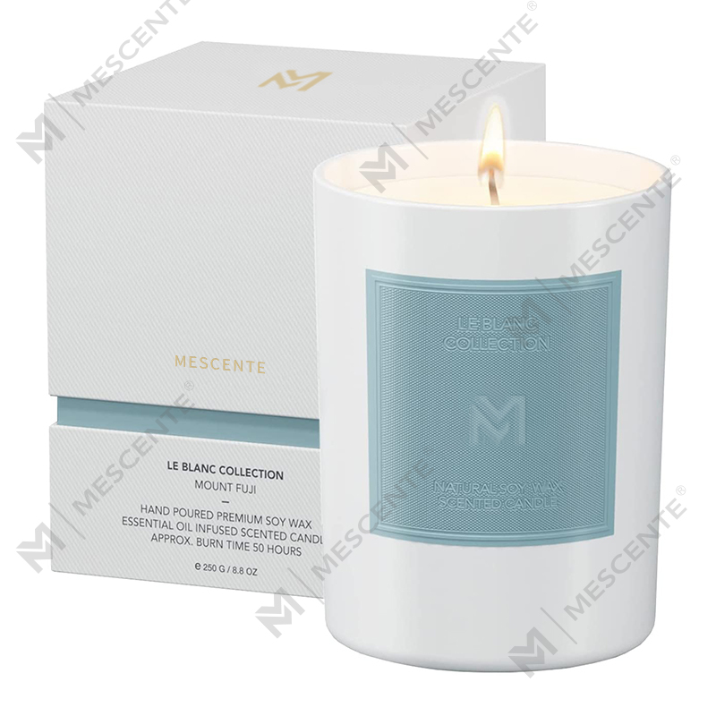 M&Scent পাইকারি কাস্টম লাক্সারি ব্ল্যাক গ্লাস জার ক্রিসমাস অ্যারোমাথেরাপি সয়া মোম মোমবাতি সেট