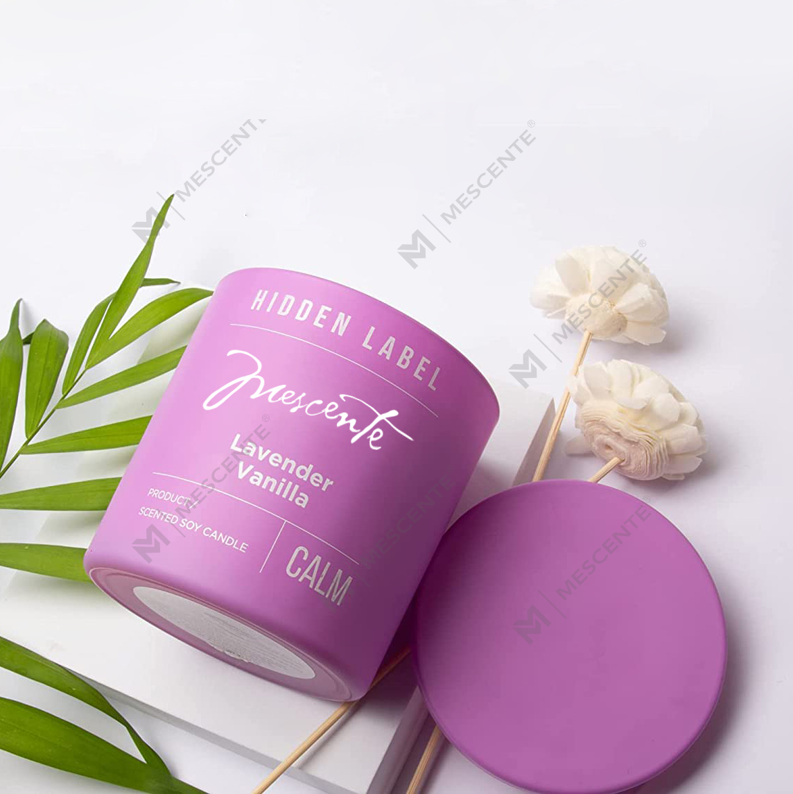 M&Scent পাইকারি বিলাসবহুল প্রাইভেট লেবেল ব্ল্যাক জার ক্রিস্টাল সহ সুগন্ধযুক্ত সয়া মোম মোমবাতি