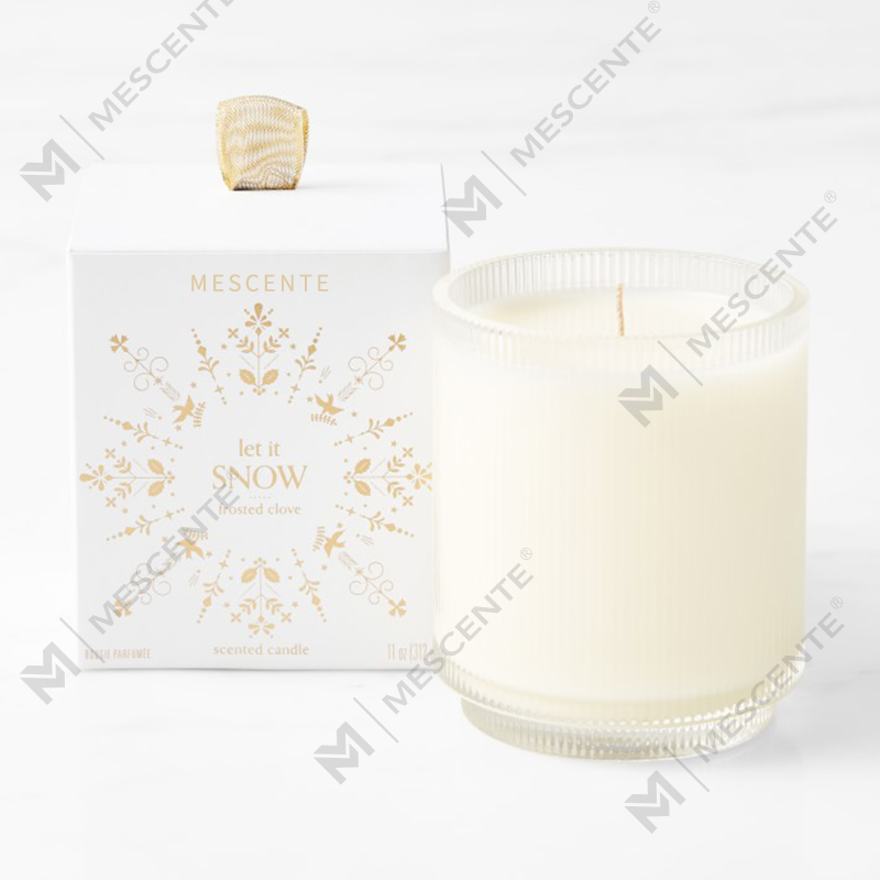 M&Scent কাস্টম মেড লোগো ঘরে তৈরি জৈব স্বচ্ছতার সুগন্ধযুক্ত সয়া মোমবাতি কাচের বয়ামে ব্যক্তিগত লেবেল