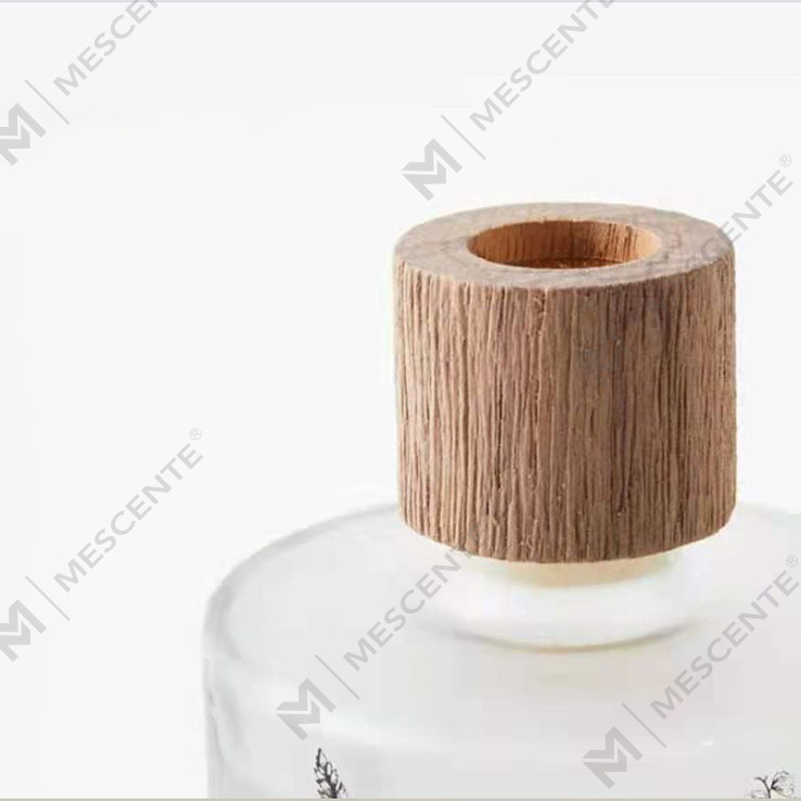M&Scent পাইকারি বিলাসবহুল কাস্টম ডেকোরেটিভ অ্যাম্বার গ্লাস নো ফায়ার ইউনিক ট্রান্সপারেন্ট ফ্লোরাল রোমা রিড ডিফিউজার