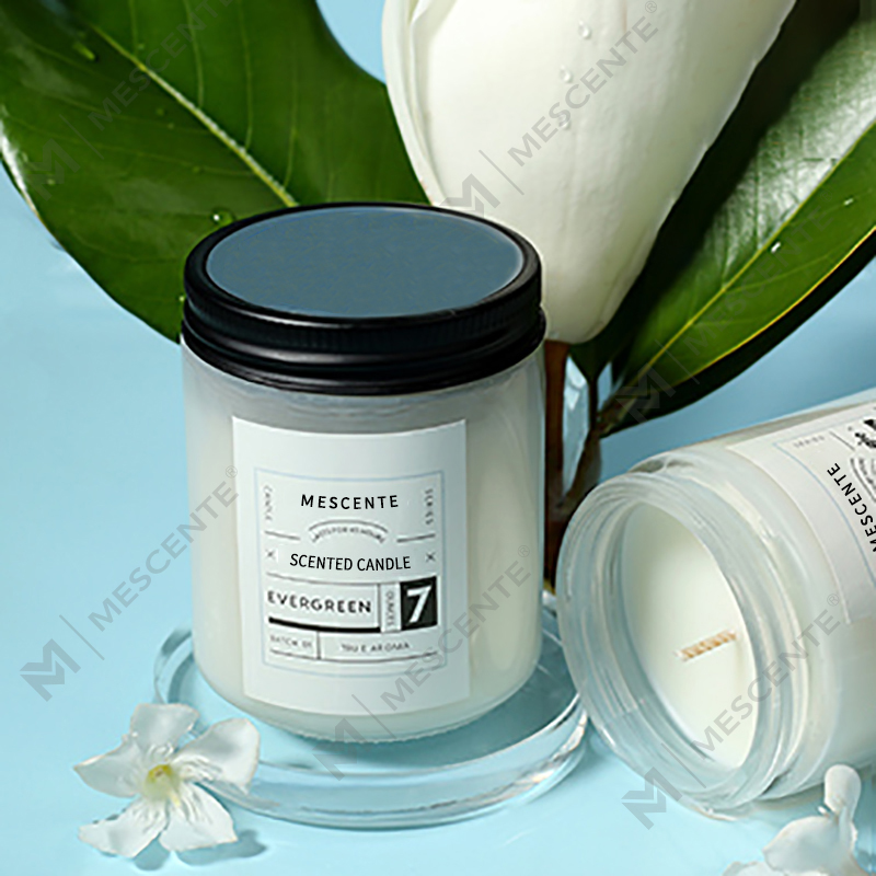 ঢাকনা সহ M&Scent কাস্টম ব্যক্তিগত লেবেল বিলাসবহুল সুগন্ধযুক্ত সয়া মোম মোমবাতি