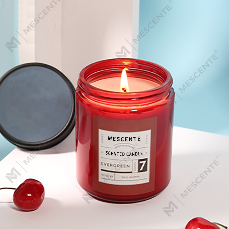ঢাকনা সহ M&Scent কাস্টম ব্যক্তিগত লেবেল বিলাসবহুল সুগন্ধযুক্ত সয়া মোম মোমবাতি