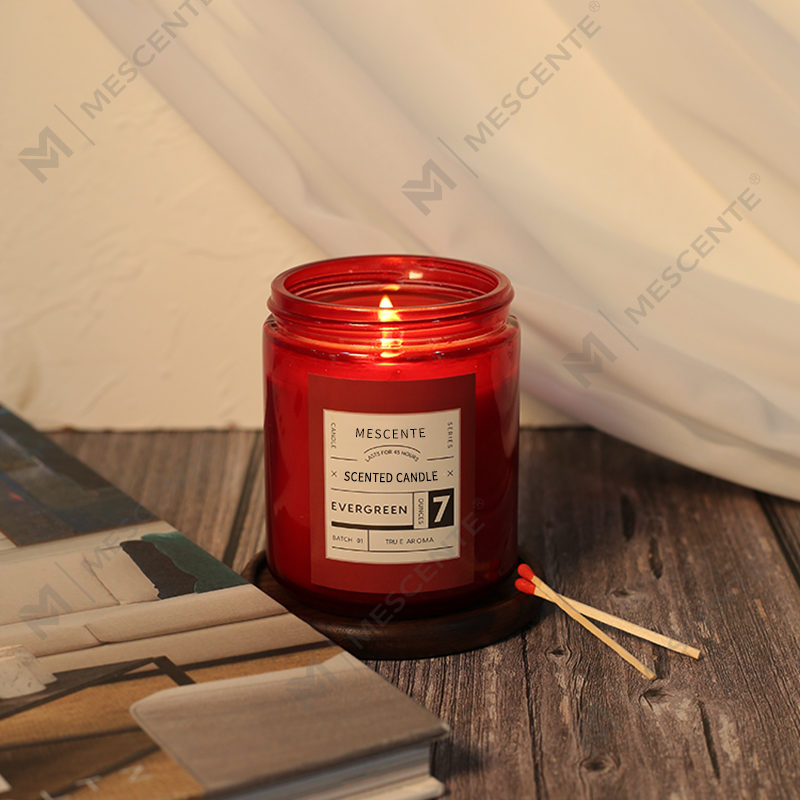 ঢাকনা সহ M&Scent কাস্টম ব্যক্তিগত লেবেল বিলাসবহুল সুগন্ধযুক্ত সয়া মোম মোমবাতি