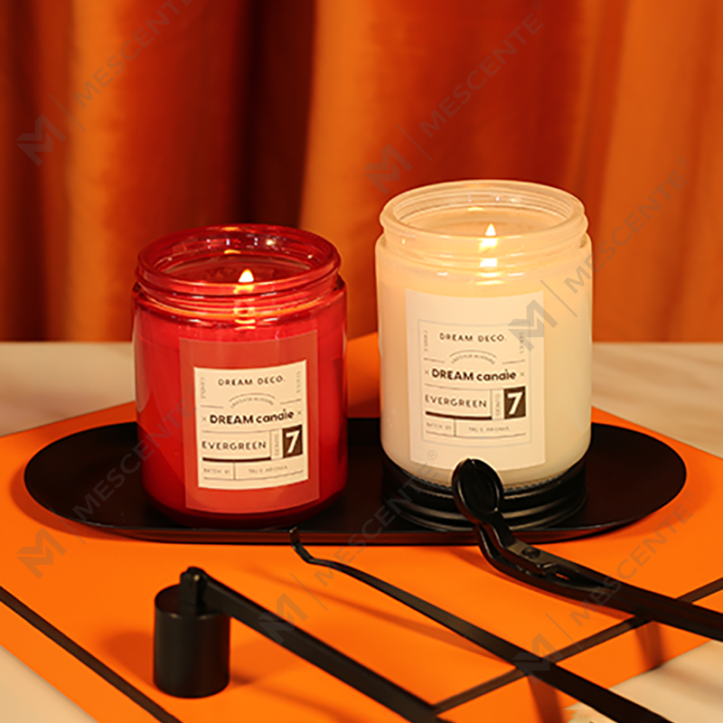 ঢাকনা সহ M&Scent কাস্টম ব্যক্তিগত লেবেল বিলাসবহুল সুগন্ধযুক্ত সয়া মোম মোমবাতি