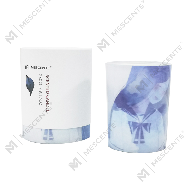 M&Scent পাইকারি প্রাইভেট লেবেল সবুজ কাচের জার পাম মোমবাতি, আধ্যাত্মিক মোমবাতি