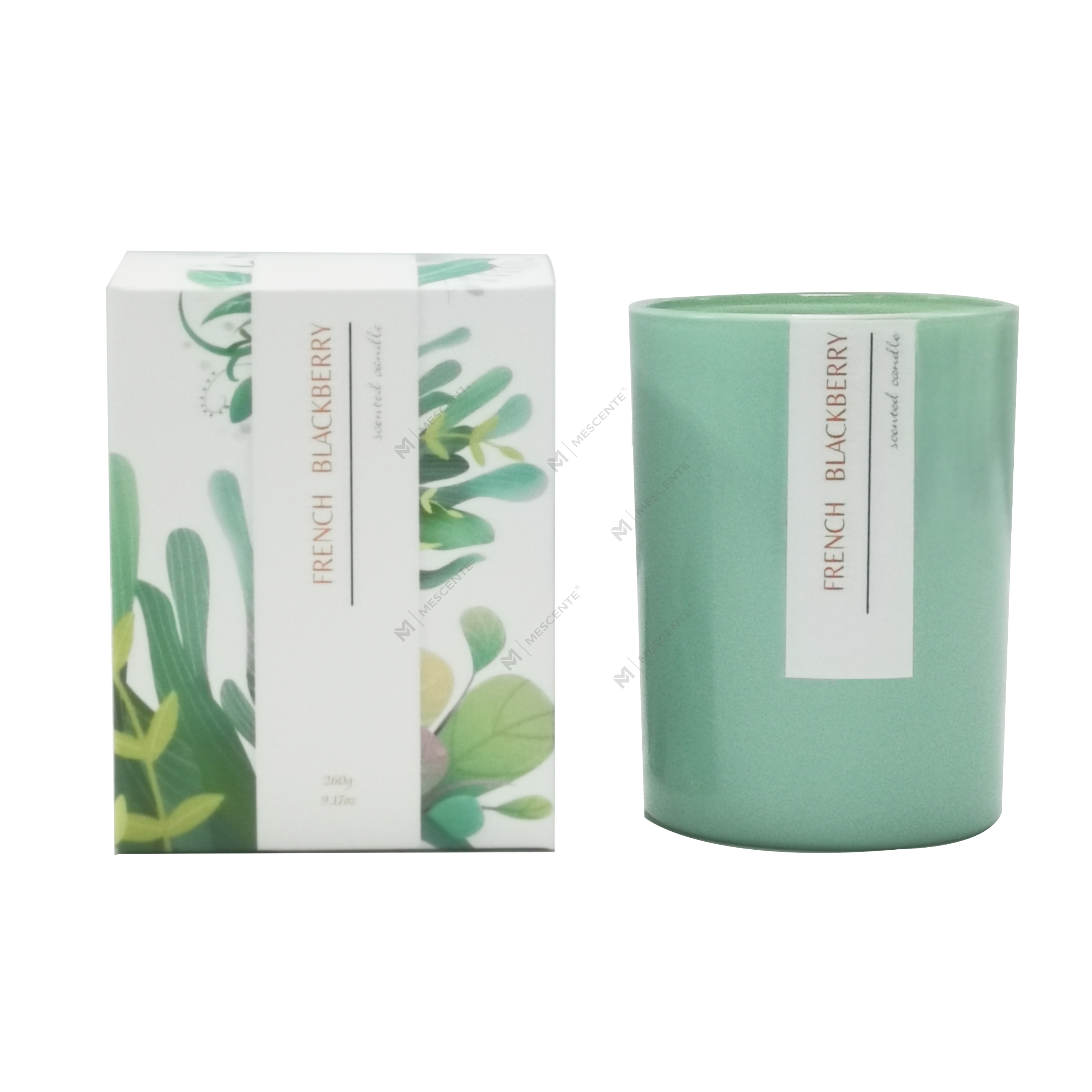 লোগো সহ M&Scent কাস্টম প্রাইভেট লেবেল নারকেল মোমবাতি উষ্ণতর সুগন্ধযুক্ত পাম মোমবাতি