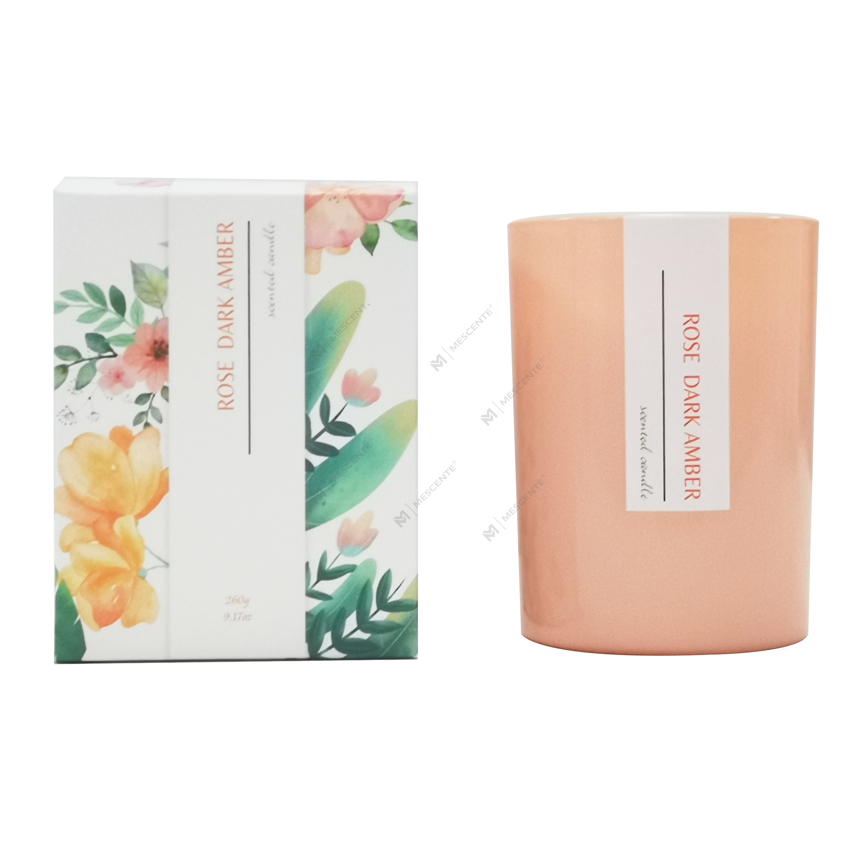 লোগো সহ M&Scent কাস্টম প্রাইভেট লেবেল নারকেল মোমবাতি উষ্ণতর সুগন্ধযুক্ত পাম মোমবাতি