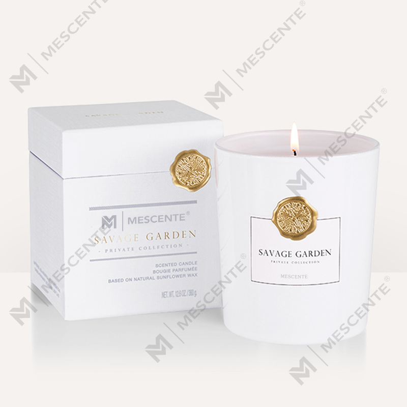 M&Scent বিলাসবহুল কাস্টম ব্যক্তিগত লেবেল আলংকারিক কাচের বয়াম সুগন্ধযুক্ত সয়া মোম মোমবাতি