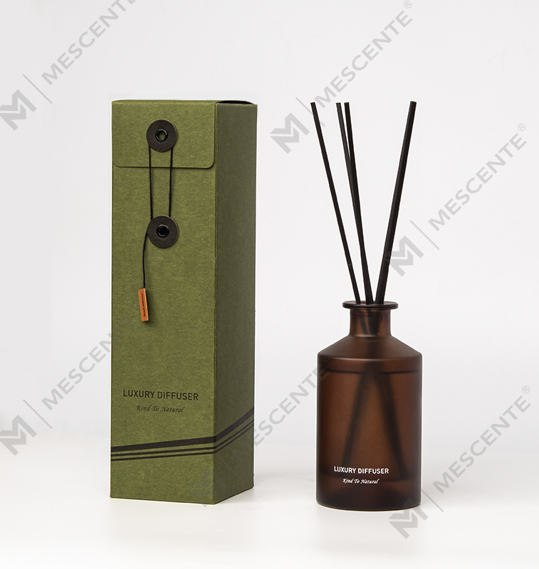 M&Scent কাস্টম লাক্সারি ফ্রস্টেড গ্লাস বোতল হোম এসেনশিয়াল অয়েল রিড ডিফিউজার