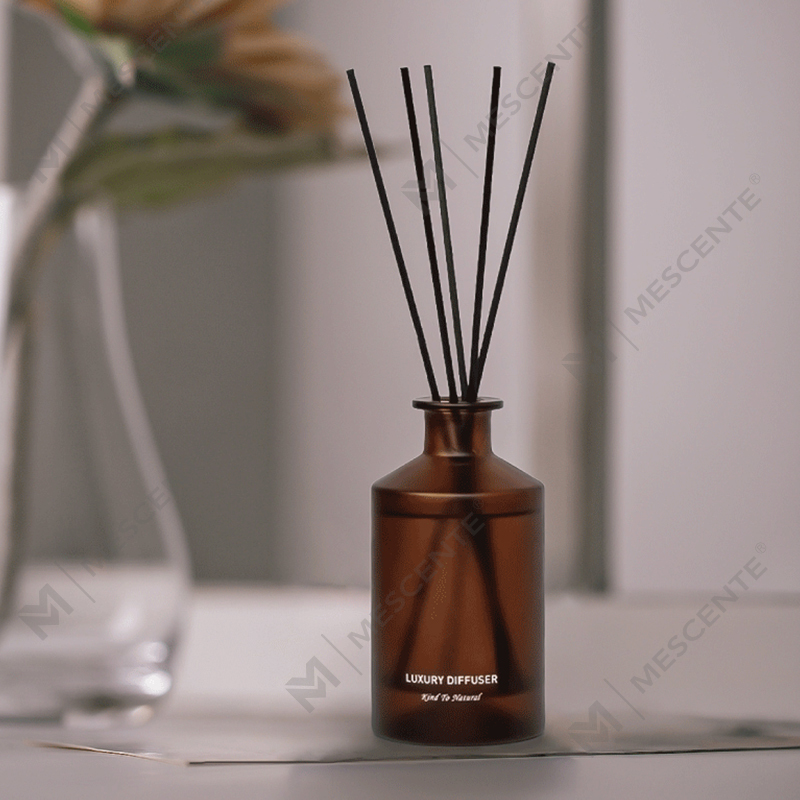 M&Scent কাস্টম লাক্সারি ফ্রস্টেড গ্লাস বোতল হোম এসেনশিয়াল অয়েল রিড ডিফিউজার