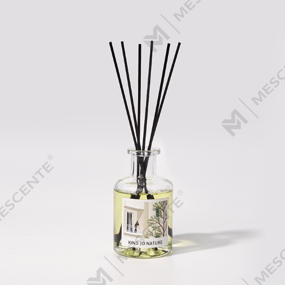 M&Scent Luxury 200ml কাস্টমাইজড সাদা বোতল কাঠের লাঠি রিড ডিফিউজার বাক্স সহ