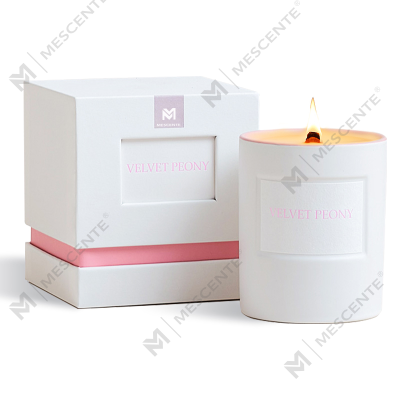 M&Scent পাইকারি কাস্টম বিলাসবহুল হোম সুগন্ধি গ্লাস জার সুগন্ধযুক্ত সয়া মোম মোমবাতি