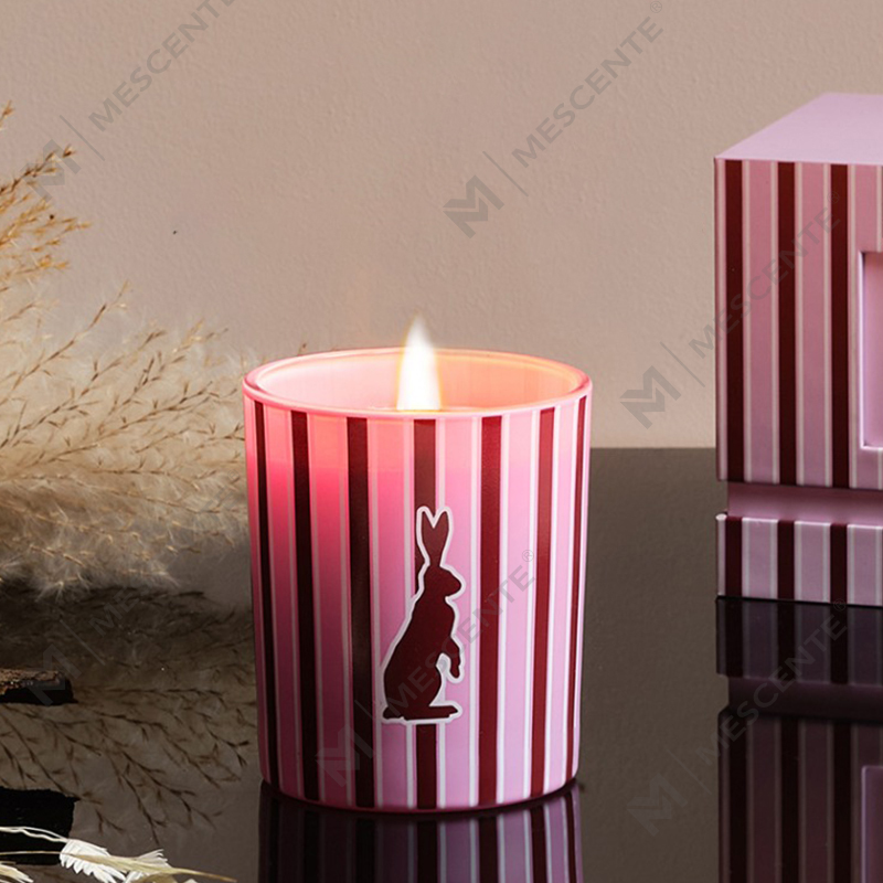 M&Scent পাইকারি কাস্টম বিলাসবহুল হোম সুগন্ধি কাচের জার সুগন্ধযুক্ত সয়া মোম মোমবাতি