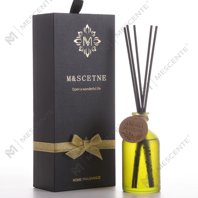 গিফট বক্স সহ M&Scent লাক্সারি কাস্টম প্রাইভেট লেবেল গ্লাস বোতল ফ্লাওয়ার লিকুইড রিড ডিফিউজার