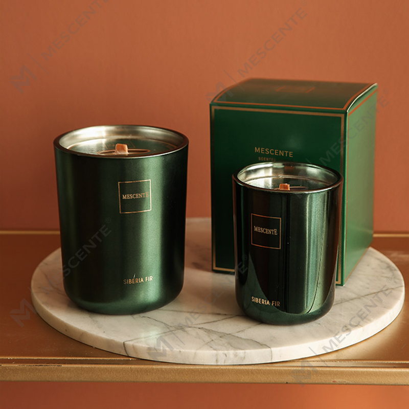 M&Scent পাইকারি কাস্টমাইজড লাক্সারি প্রাইভেট লেবেল পিলার সেন্টেড সয়া ওয়াক্স কাঠের সুগন্ধি মোমবাতি