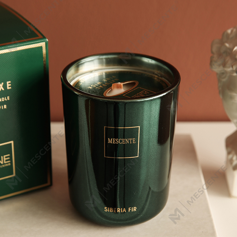 M&Scent পাইকারি কাস্টমাইজড লাক্সারি প্রাইভেট লেবেল পিলার সেন্টেড সয়া ওয়াক্স কাঠের সুগন্ধি মোমবাতি