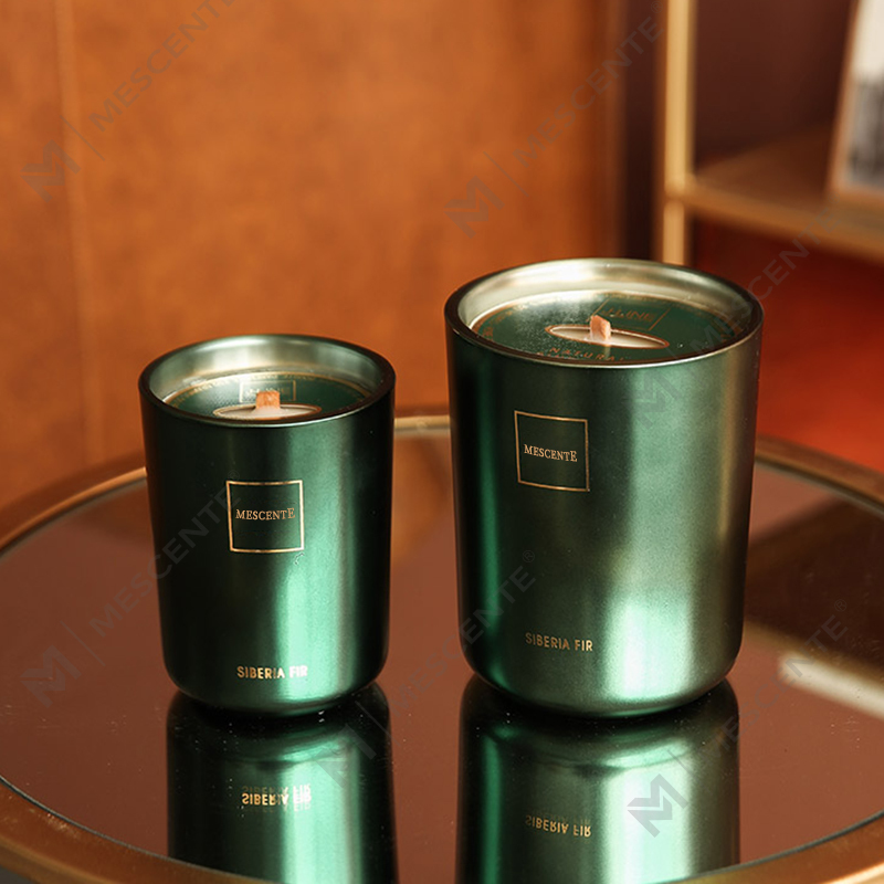 M&Scent পাইকারি কাস্টমাইজড লাক্সারি প্রাইভেট লেবেল পিলার সেন্টেড সয়া ওয়াক্স কাঠের সুগন্ধি মোমবাতি