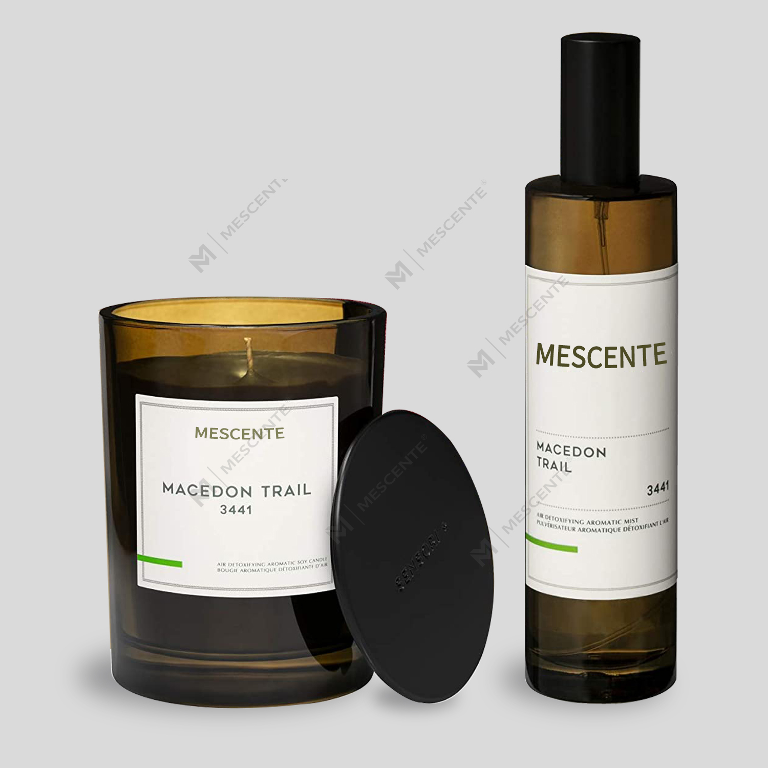 M&Scent পাইকারি বিলাসবহুল প্রাইভেট লেবেল সুগন্ধি রুম স্প্রে ডিফিউজার মোমবাতি সেট