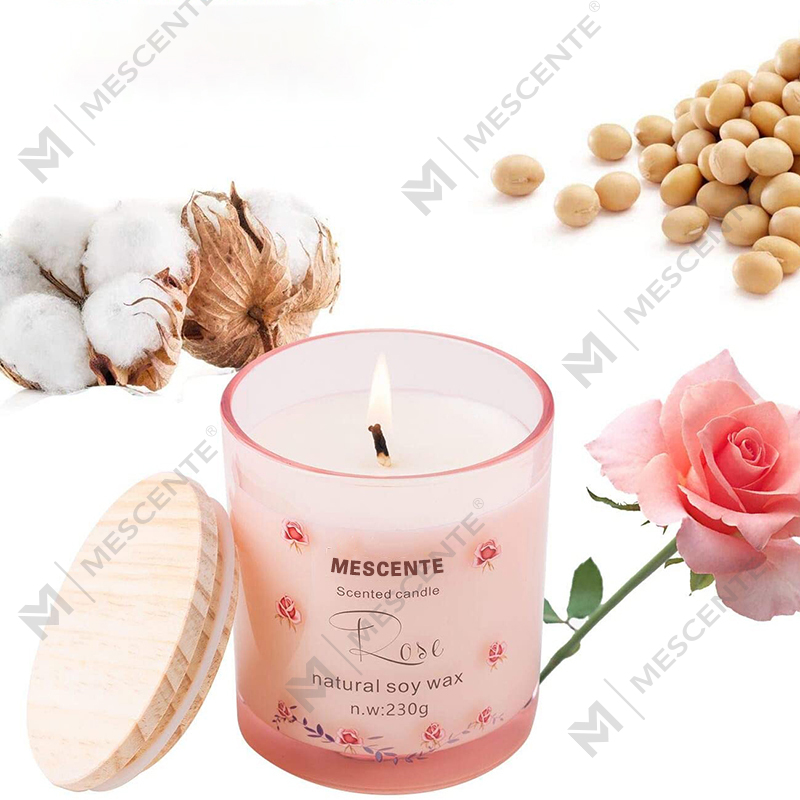 M&Scent হস্তনির্মিত বিলাসবহুল গ্লাস হোল্ডার স্পিরিচুয়াল সিরামিক পিলার ভ্যানিলা সুগন্ধযুক্ত মোমবাতি