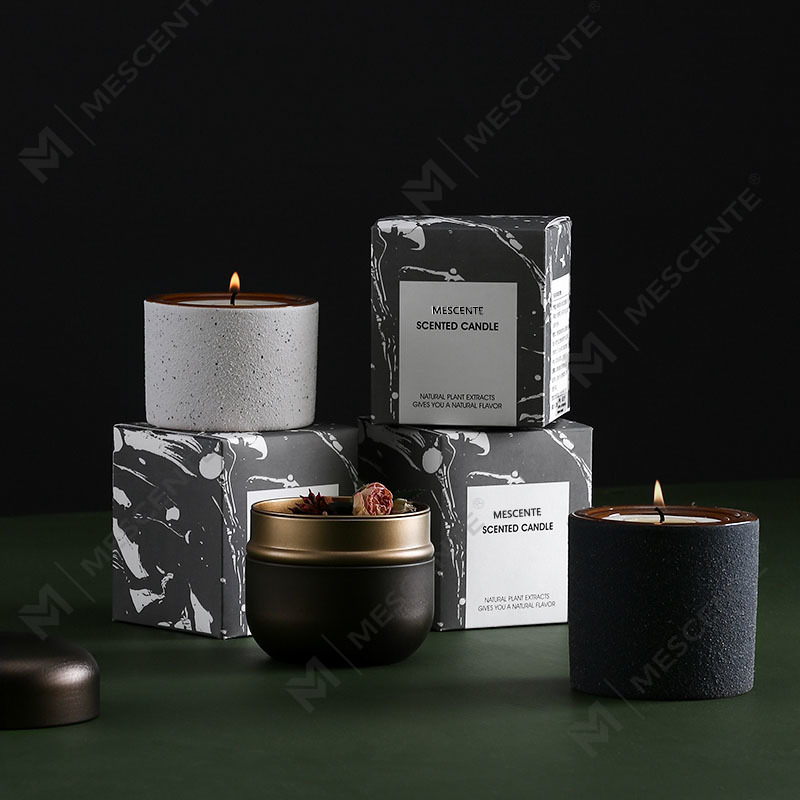 M&Scent কাস্টমাইজড ডেকোরেটিভ লাক্সারি প্রাইভেট লেবেল উডউইক সেন্টেড সয়া মোম মোমবাতি