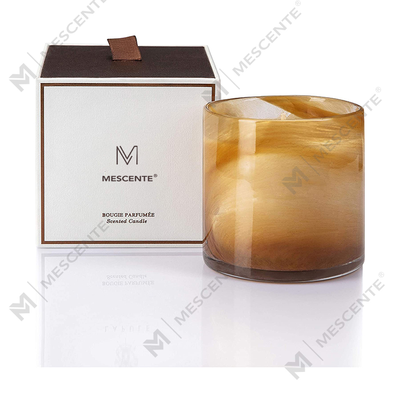 M&Scent পাইকারি কাস্টমাইজড বড় বিলাসবহুল কফি ল্যাভেন্ডার শক্তিশালী সুগন্ধযুক্ত মোমবাতি উপহার বাল্কে সেট