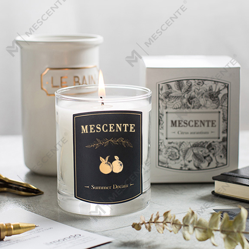 M&Scent কাস্টমাইজড ডেকোরেটিভ লাক্সারি ম্যাসেজ প্রাইভেট লেবেল সেন্টেড সয়া ওয়াক্স ক্যান্ডেল