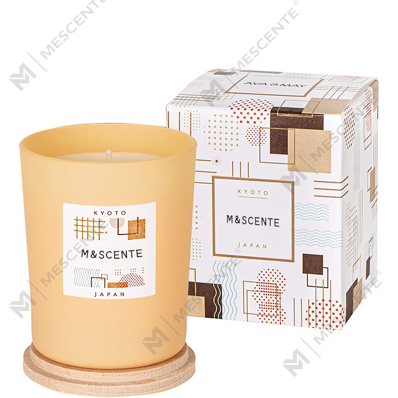 M&Scent কাস্টম ব্যক্তিগত লেবেল রঙিন সুগন্ধযুক্ত সয়া মোম চটকদার মোমবাতি তৈরি