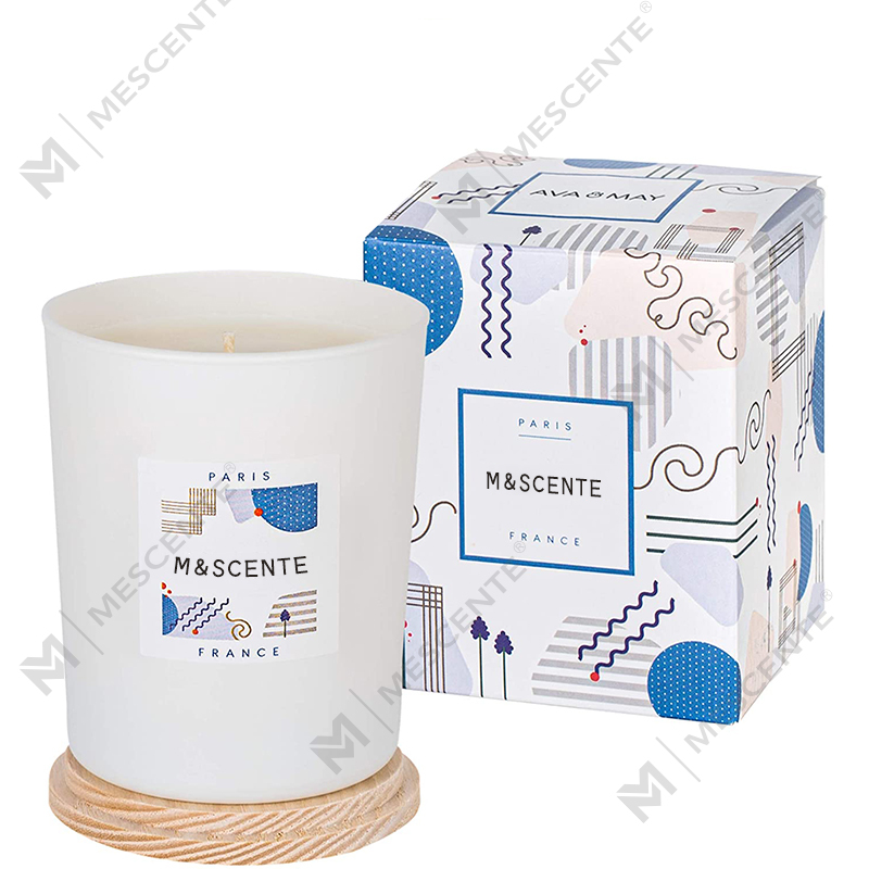 M&Scent কাস্টম ব্যক্তিগত লেবেল রঙিন সুগন্ধযুক্ত সয়া মোম চটকদার মোমবাতি তৈরি