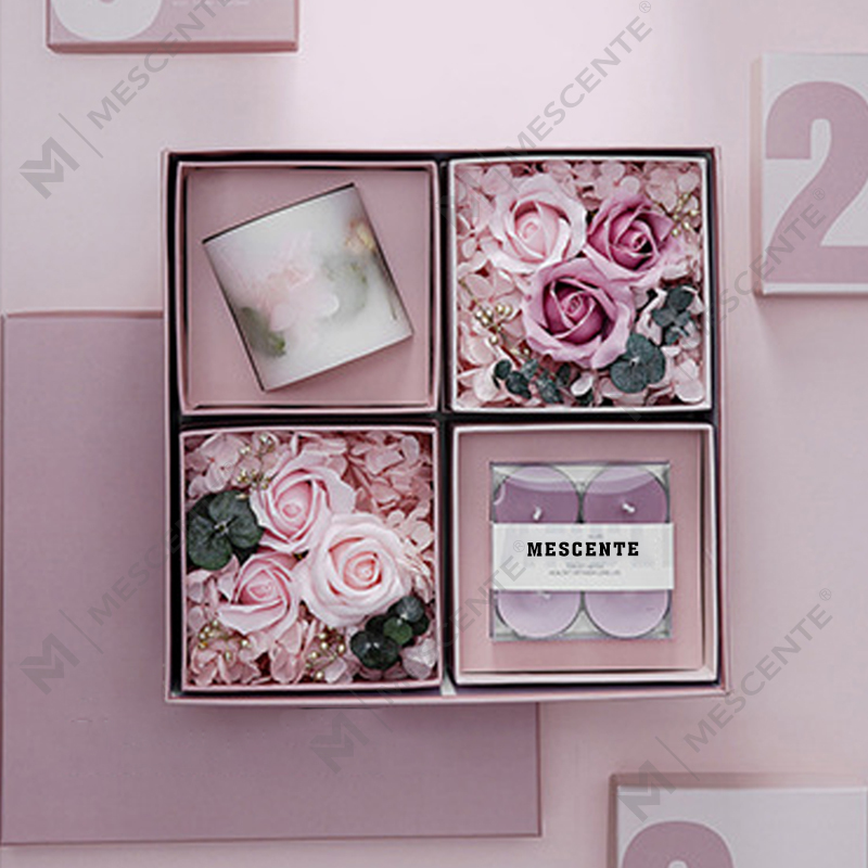M&Scent পাইকারি বিলাসবহুল প্রাকৃতিক সয়া মোম টিলাইট মোমবাতি উপহার সেট