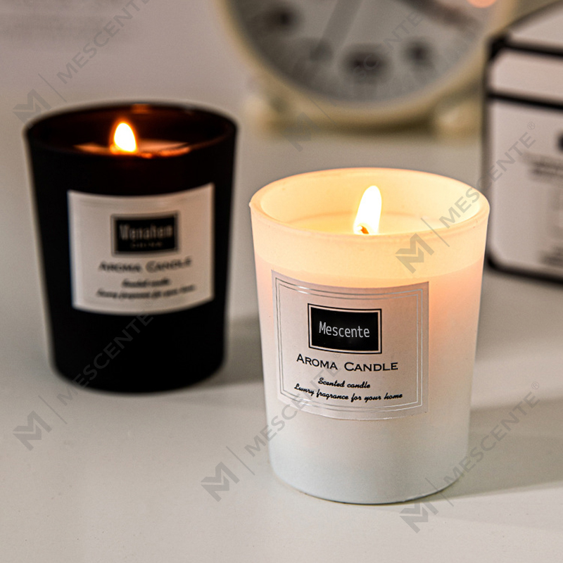 M&Scent কাস্টম প্রিন্টেড peony সুগন্ধি সয়া মোম মোমবাতি, ডিজিটাল সুগন্ধি মোমবাতি