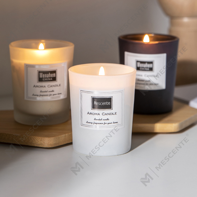 M&Scent কাস্টম প্রিন্টেড peony সুগন্ধি সয়া মোম মোমবাতি, ডিজিটাল সুগন্ধি মোমবাতি