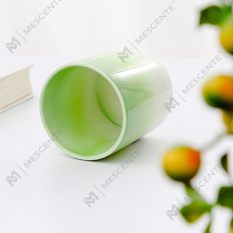 M&Scent প্রাইভেট লেবেল হোম ডেকোরেশন সিরামিক মোমবাতি জার মধ্যে কাস্টম সুগন্ধি মোমবাতি