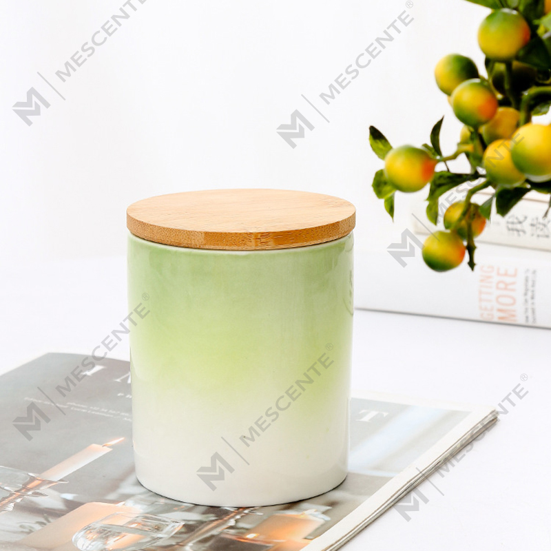 M&Scent প্রাইভেট লেবেল হোম ডেকোরেশন সিরামিক মোমবাতি জার মধ্যে কাস্টম সুগন্ধি মোমবাতি