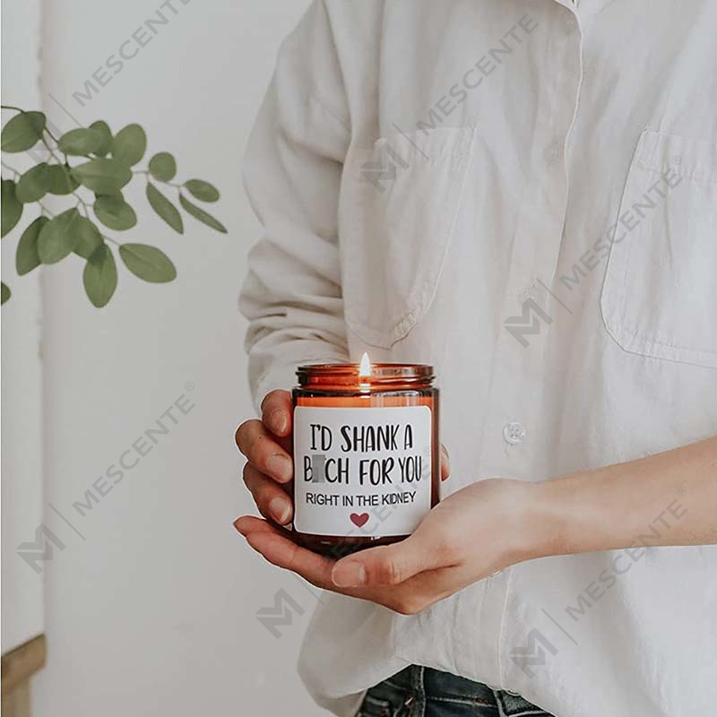 M&Scent 100% ন্যাচারাল ওয়াক্স ক্রিসমাস সেন্টেড ক্যান্ডেল হোম গিফট সেটের জন্য, মেটাল ঢাকনা সহ কাচের জারে সুগন্ধযুক্ত মোমবাতি