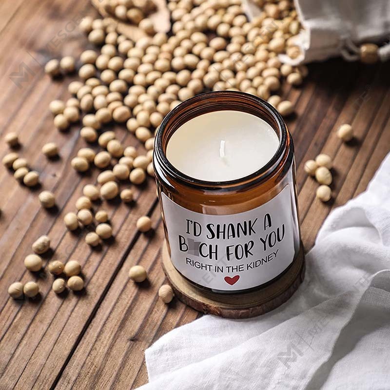 M&Scent 100% ন্যাচারাল ওয়াক্স ক্রিসমাস সেন্টেড ক্যান্ডেল হোম গিফট সেটের জন্য, মেটাল ঢাকনা সহ কাচের জারে সুগন্ধযুক্ত মোমবাতি