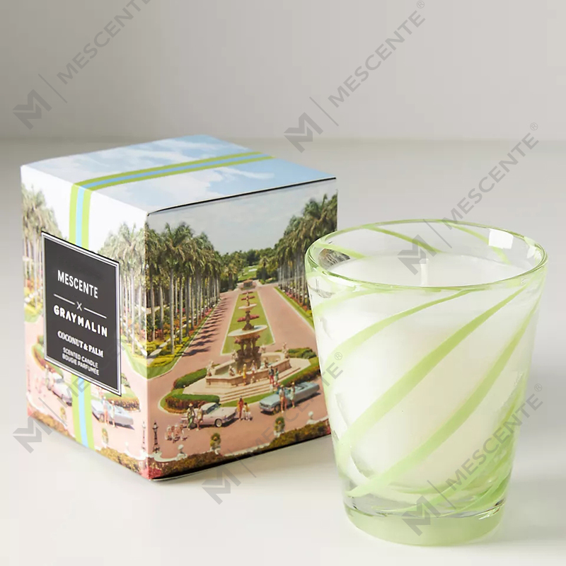 M&Scent বিলাসবহুল সাদা সয়া মোম ব্যক্তিগতকৃত লোগো বিবাহের সুগন্ধযুক্ত মোমবাতি