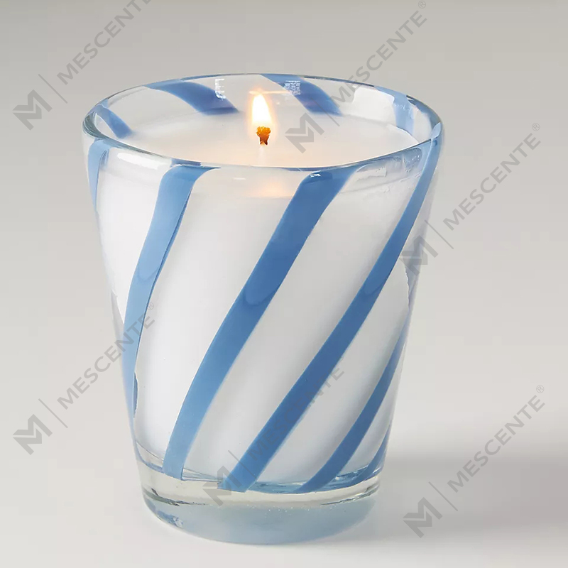 M&Scent বিলাসবহুল সাদা সয়া মোম ব্যক্তিগতকৃত লোগো বিবাহের সুগন্ধযুক্ত মোমবাতি