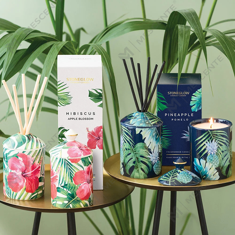 M&Scent স্পেশাল ডিজাইন কালার আরবান বোটানিক্স টাম্বলার ক্যান্ডেল সাথে ফোল্ডিং বক্স