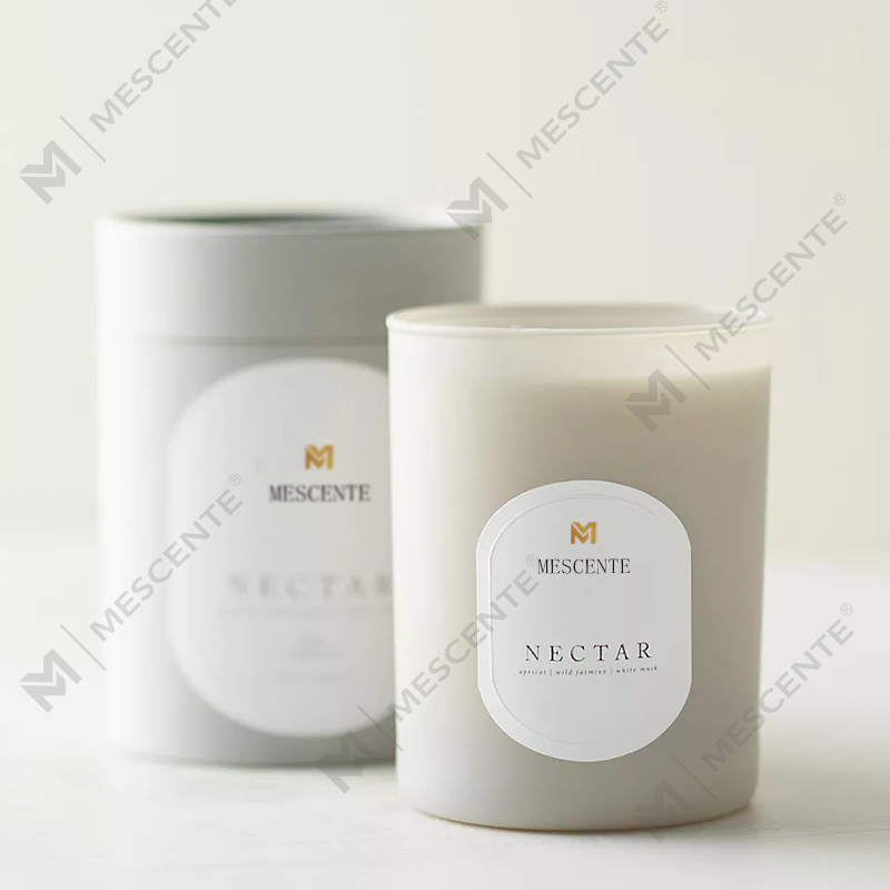 M&Scent কাস্টম লোগো মেডিটেশন অ-বিষাক্ত পাথর ভেষজ হাত ঢেলে প্রাকৃতিক সুগন্ধযুক্ত সয়া মোম ক্রিস্টাল মোমবাতি