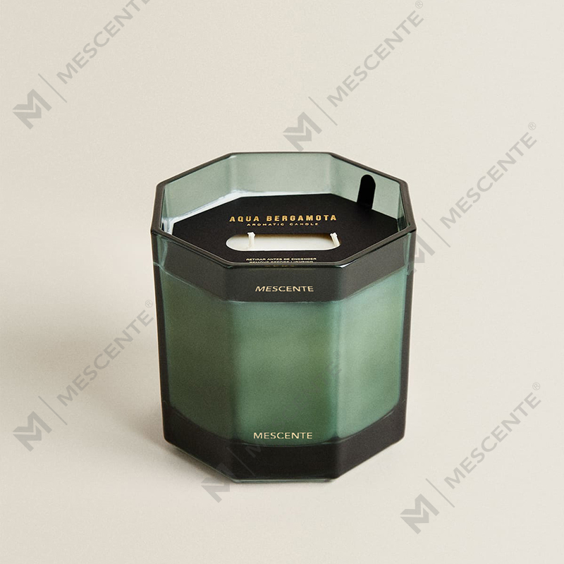 M&Scent কাস্টম ফ্যাক্টরি প্রাইভেট লেবেল গ্লাস জার প্রাকৃতিক সয়া মোম সুগন্ধযুক্ত মোমবাতি