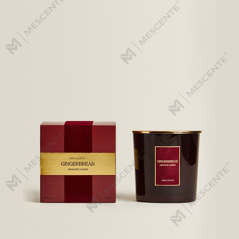 M&Scent কাস্টম লাক্সারি 3 Wicks মোমবাতি ব্যক্তিগতকৃত প্রাইভেট লেবেল কালো ম্যাট গ্লাস সুগন্ধি মোমবাতি