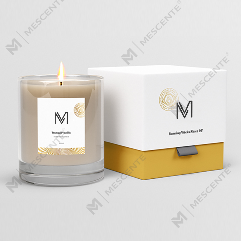 M&Scent পাইকারি কারখানা সরাসরি বিলাসবহুল প্রাইভেট লেবেল সয়া মোমের সুগন্ধি মোমবাতি বাক্সে বাক্স সহ