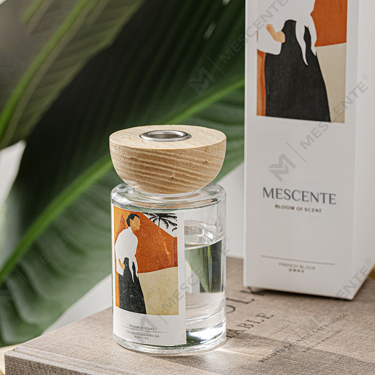 M&Scent পাইকারি প্রাইভেট লেবেল কাচের বোতল স্টিক রিড ডিফিউজার সেট স্টপার সহ