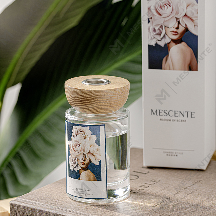 M&Scent পাইকারি প্রাইভেট লেবেল কাচের বোতল স্টিক রিড ডিফিউজার সেট স্টপার সহ
