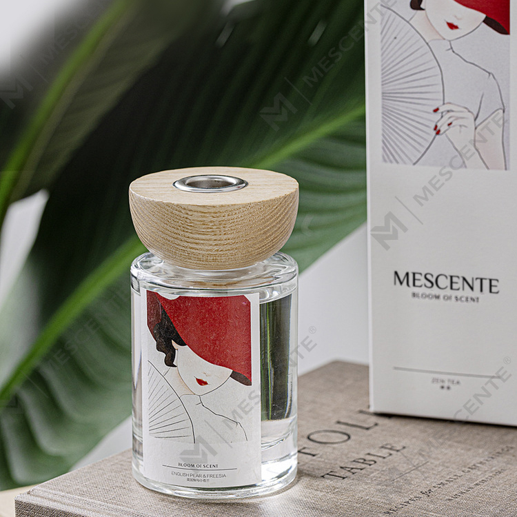 M&Scent পাইকারি প্রাইভেট লেবেল কাচের বোতল স্টিক রিড ডিফিউজার সেট স্টপার সহ